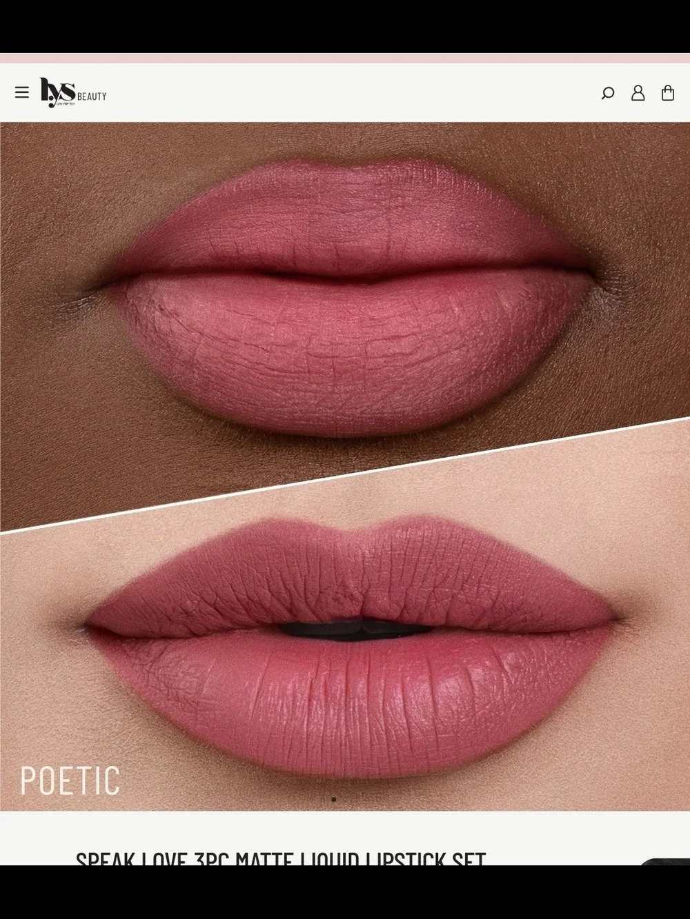 LYS Beauty Speak Love lip gloss set